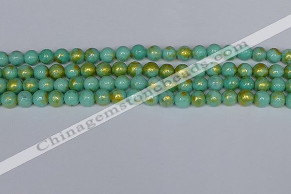 CMJ971 15.5 inches 6mm round Mashan jade beads wholesale