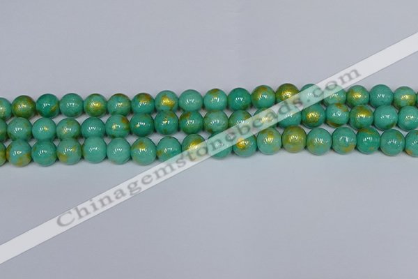 CMJ972 15.5 inches 8mm round Mashan jade beads wholesale