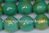 CMJ974 15.5 inches 12mm round Mashan jade beads wholesale