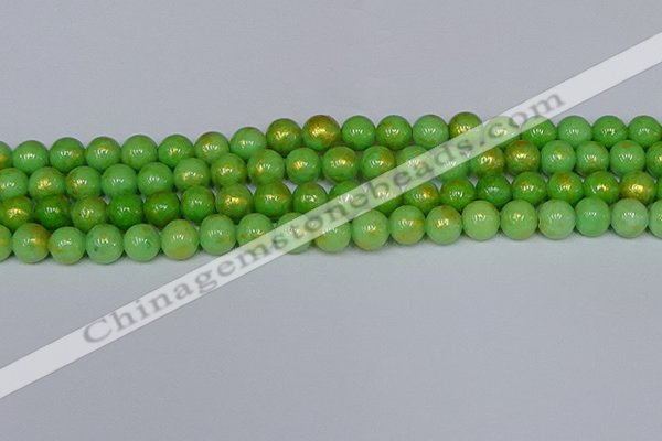 CMJ976 15.5 inches 6mm round Mashan jade beads wholesale