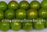 CMJ987 15.5 inches 8mm round Mashan jade beads wholesale