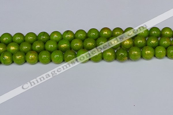 CMJ988 15.5 inches 10mm round Mashan jade beads wholesale