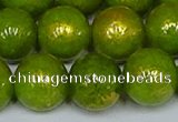 CMJ989 15.5 inches 12mm round Mashan jade beads wholesale