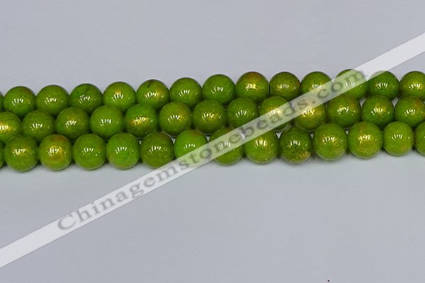 CMJ989 15.5 inches 12mm round Mashan jade beads wholesale