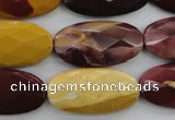 CMK110 15.5 inches 15*30mm faceted oval mookaite beads wholesale