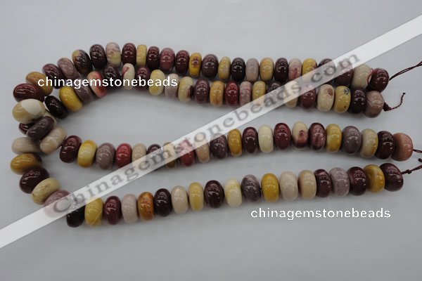 CMK118 15.5 inches 9*14mm rondelle mookaite beads wholesale