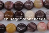 CMK135 15.5 inches 8mm flat round mookaite beads wholesale