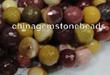 CMK17 15.5 inches 10mm faceted round mookaite beads wholesale