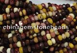 CMK19 15.5 inches 4*6mm faceted rondelle mookaite beads wholesale