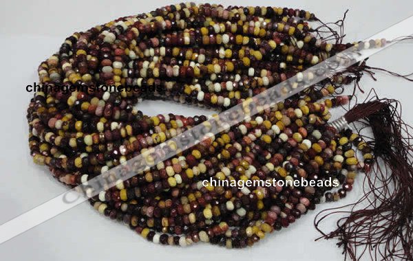 CMK20 15.5 inches 6*8mm faceted rondelle mookaite beads wholesale