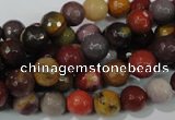 CMK212 15.5 inches 8mm faceted round mookaite gemstone beads