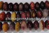 CMK221 15.5 inches 6*10mm rondelle mookaite gemstone beads