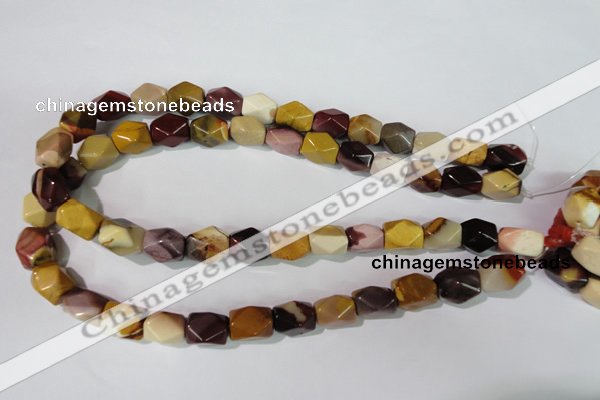 CMK232 15.5 inches 10*15mm faceted nuggets mookaite gemstone beads