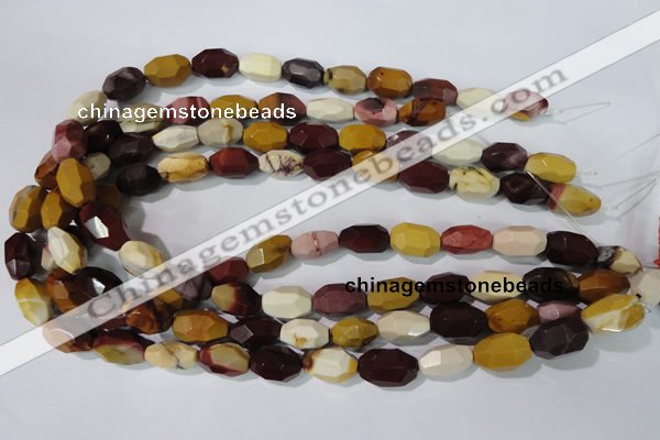 CMK233 15.5 inches 10*18mm faceted nuggets mookaite gemstone beads