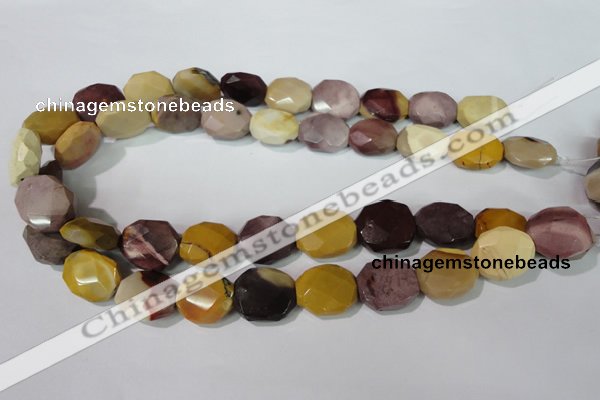 CMK236 15.5 inches 16*18mm faceted nuggets mookaite gemstone beads