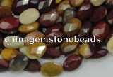 CMK24 15.5 inches 12*16mm faceted oval mookaite beads wholesale