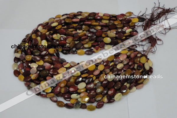 CMK24 15.5 inches 12*16mm faceted oval mookaite beads wholesale