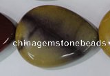 CMK255 15.5 inches 30*40mm flat teardrop mookaite gemstone beads