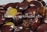 CMK26 15.5 inches 18*25mm faceted oval mookaite beads wholesale