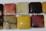 CMK271 15.5 inches 15*15mm square mookaite gemstone beads