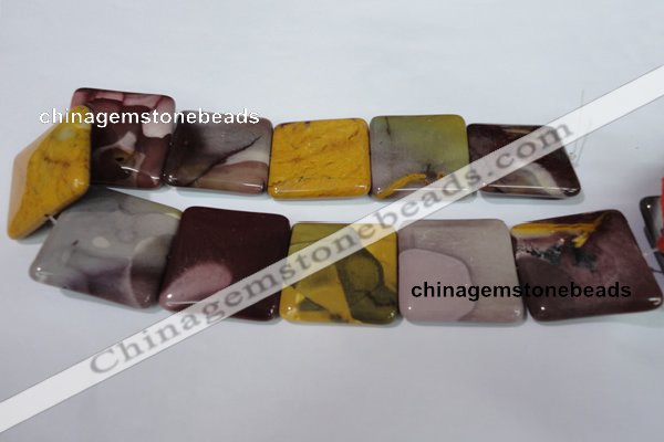 CMK276 15.5 inches 40*40mm square mookaite gemstone beads