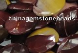 CMK28 15.5 inches 30*40mm faceted oval mookaite beads wholesale