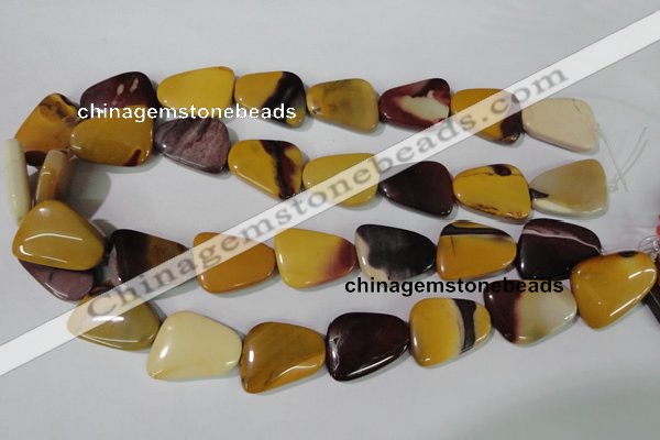 CMK282 15.5 inches 18*25mm trapezoid mookaite gemstone beads