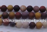 CMK291 15.5 inches 6mm round matte mookaite beads wholesale