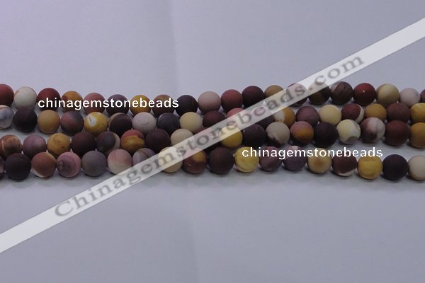 CMK293 15.5 inches 10mm round matte mookaite beads wholesale