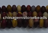 CMK301 15.5 inches 5*8mm rondelle matte mookaite beads wholesale