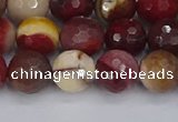 CMK319 15.5 inches 10mm faceted round mookaite gemstone beads