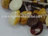 CMK32 15.5 inches 15*20mm faceted flat teardrop mookaite beads