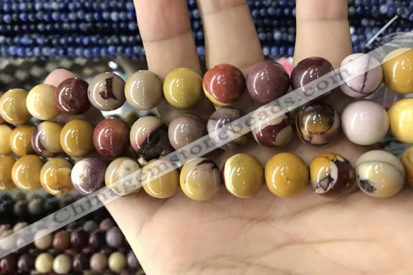 CMK334 15.5 inches 12mm round mookaite beads wholesale