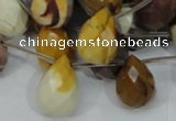 CMK35 15.5 inches 13*18mm faceted teardrop mookaite beads wholesale