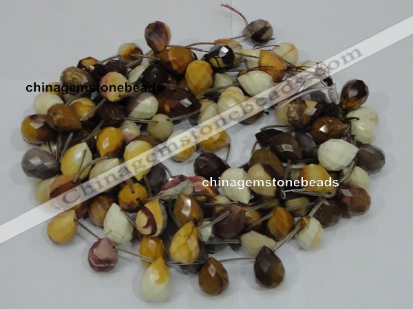 CMK35 15.5 inches 13*18mm faceted teardrop mookaite beads wholesale