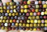 CMK384 15 inches 6mm faceted round mookaite beads wholesale