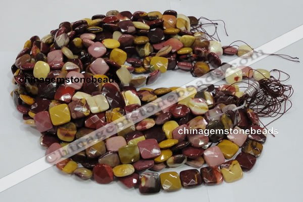 CMK42 15.5 inches 15*15mm faceted square mookaite beads wholesale