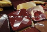 CMK44 15.5 inches 40*40mm faceted square mookaite beads wholesale