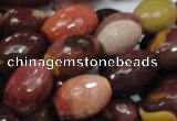 CMK46 15.5 inches 13*18mm faceted rice mookaite beads wholesale