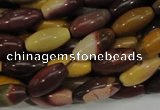 CMK66 15.5 inches 10*20mm rice mookaite gemstone beads wholesale