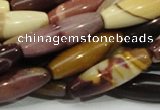 CMK67 15.5 inches 10*30mm rice mookaite gemstone beads wholesale