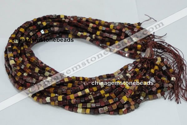 CMK68 15.5 inches 4*4mm cube mookaite gemstone beads wholesale