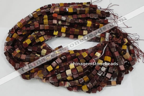 CMK69 15.5 inches 6*6mm cube mookaite gemstone beads wholesale