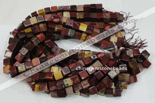 CMK71 15.5 inches 10*10mm cube mookaite gemstone beads wholesale