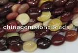 CMK73 15.5 inches 8*10mm oval mookaite gemstone beads wholesale