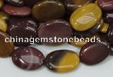 CMK74 15.5 inches 10*15mm oval mookaite gemstone beads wholesale