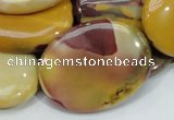 CMK76 15.5 inches 30*40mm oval mookaite gemstone beads wholesale