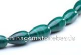 CMN10 A grade 5*10mm teardrop natural malachite beads Wholesale