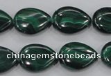 CMN102 15.5 inches 15*20mm flat teardrop natural malachite beads