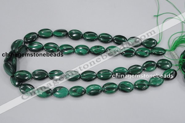 CMN103 15.5 inches 12*16mm oval natural malachite beads wholesale